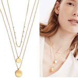 Madewell Coin Necklace Set (NWT)